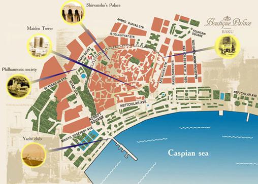 Баку карта