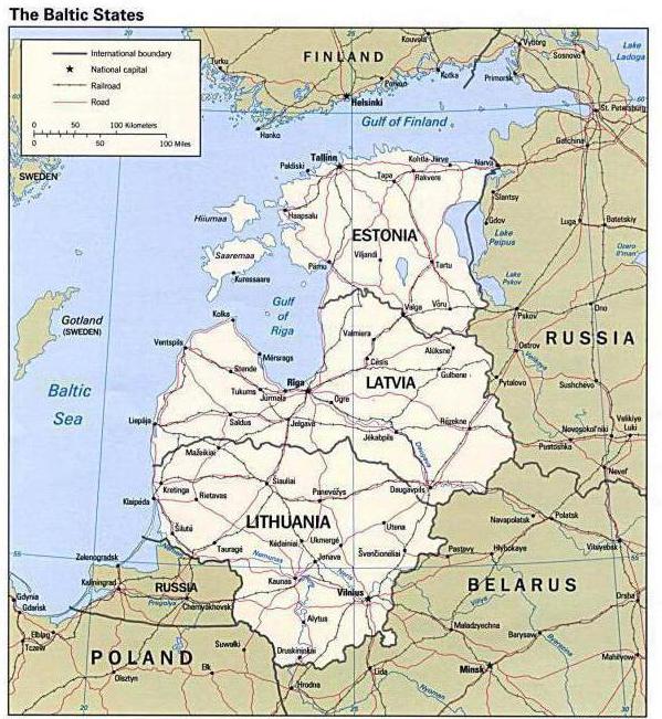 Листа балтичких земаља
