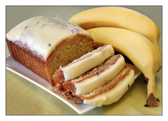 banán tvarohový koláč