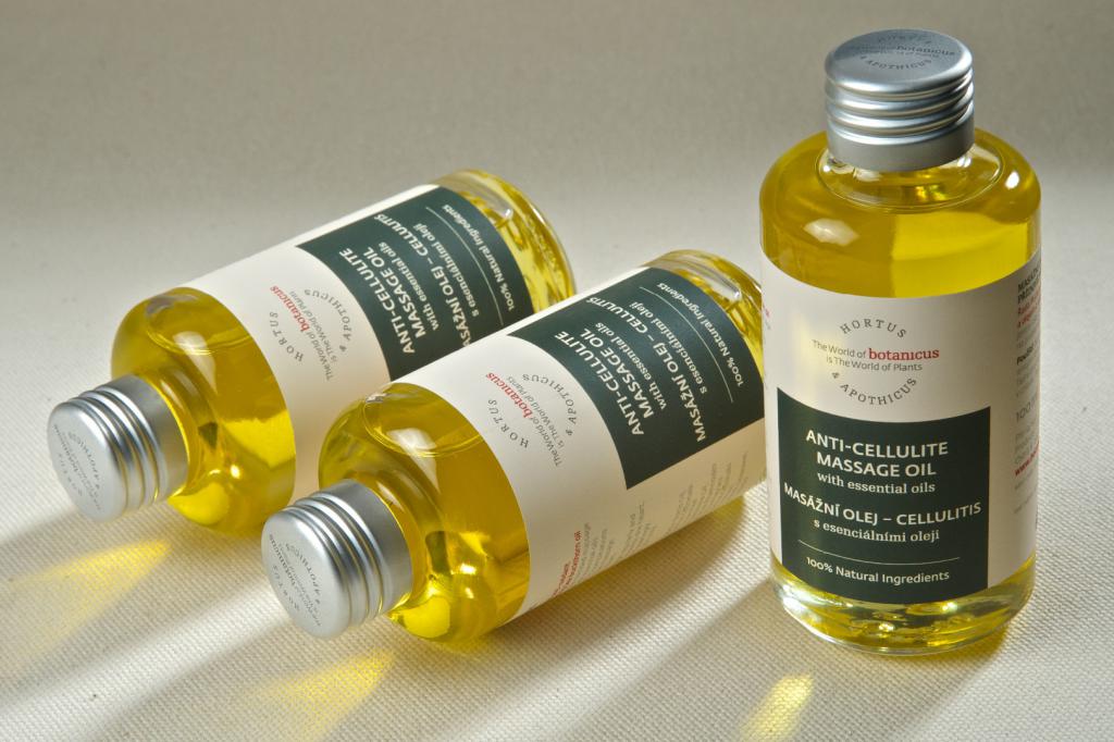 anti celulitidový masážní olej