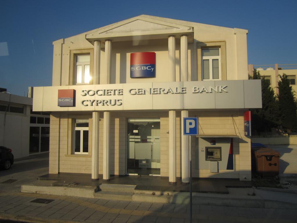 Banková pobočka na Kypru