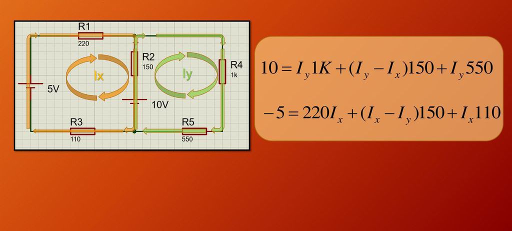 Električni tokokrog in sistem enačb