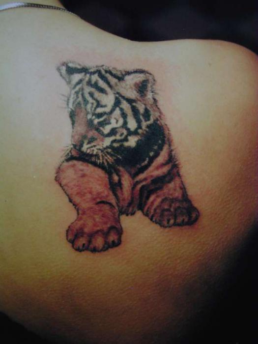 татуировка тигър означава за момичета