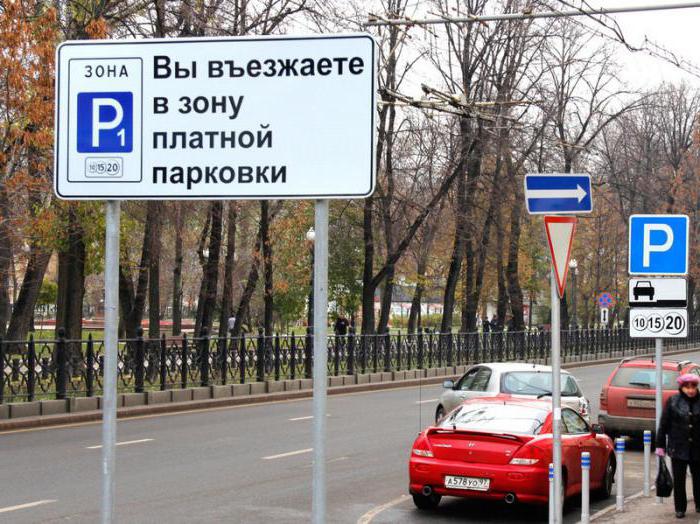 pravidla placeného parkování v Moskvě