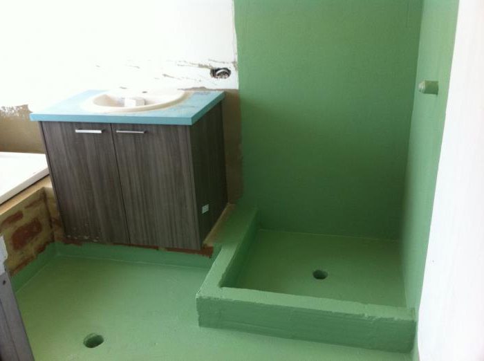 hidroizolacijo kopalnice pod ploščico naredite sami