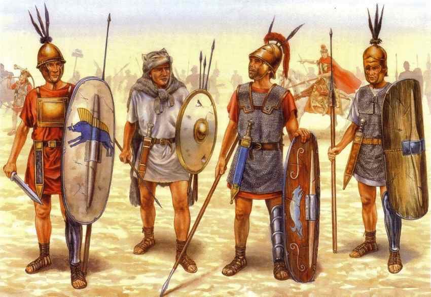 Armamento dei soldati cartaginesi