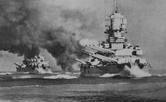 bitevní lodě druhé světové války