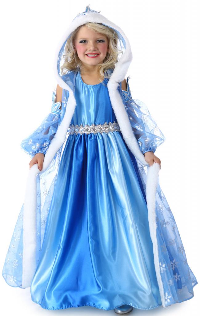 modra obleka snežne kraljice