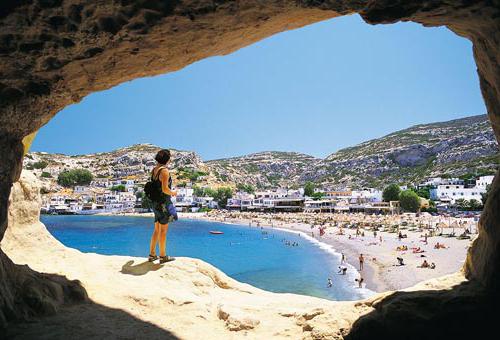 Плажовете на Крит на картата