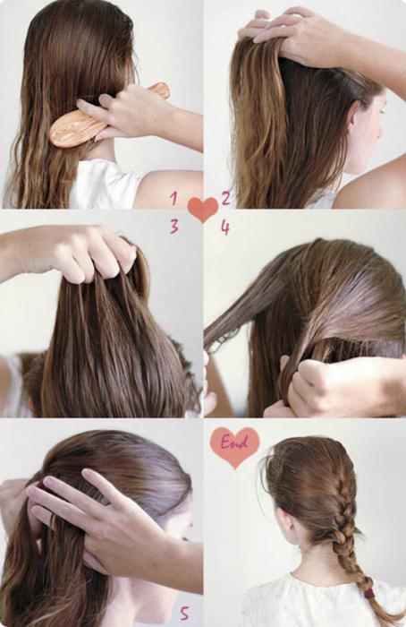 acconciature semplici per foto di capelli medi