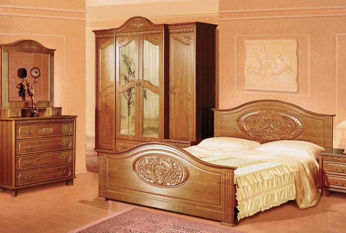 interno camera da letto in stile classico