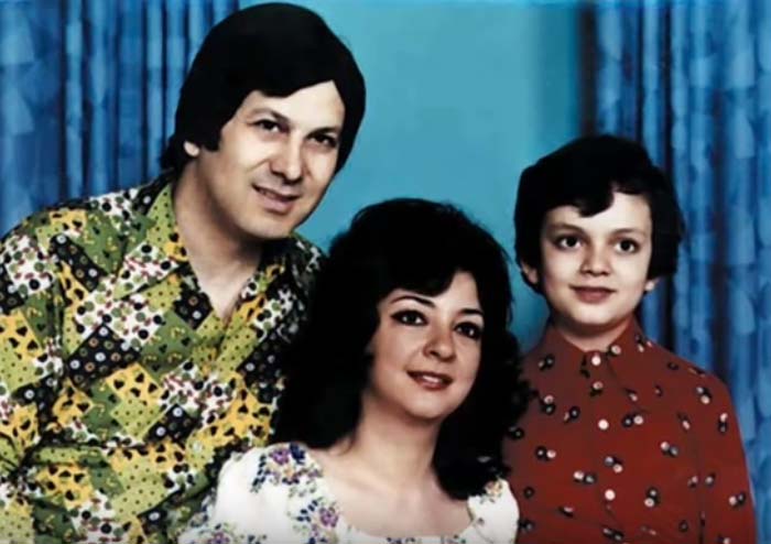 Bedros Kirkorov con la moglie Victoria e il figlio Philip