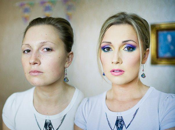 prije i poslije šminke