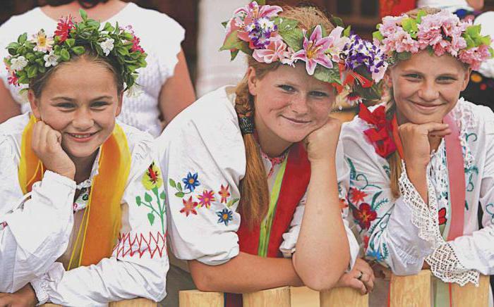 Donne in costume bielorusso