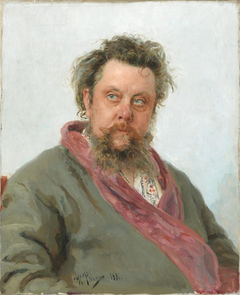 Portret Mussorgskega, ki ga je napisal Repin