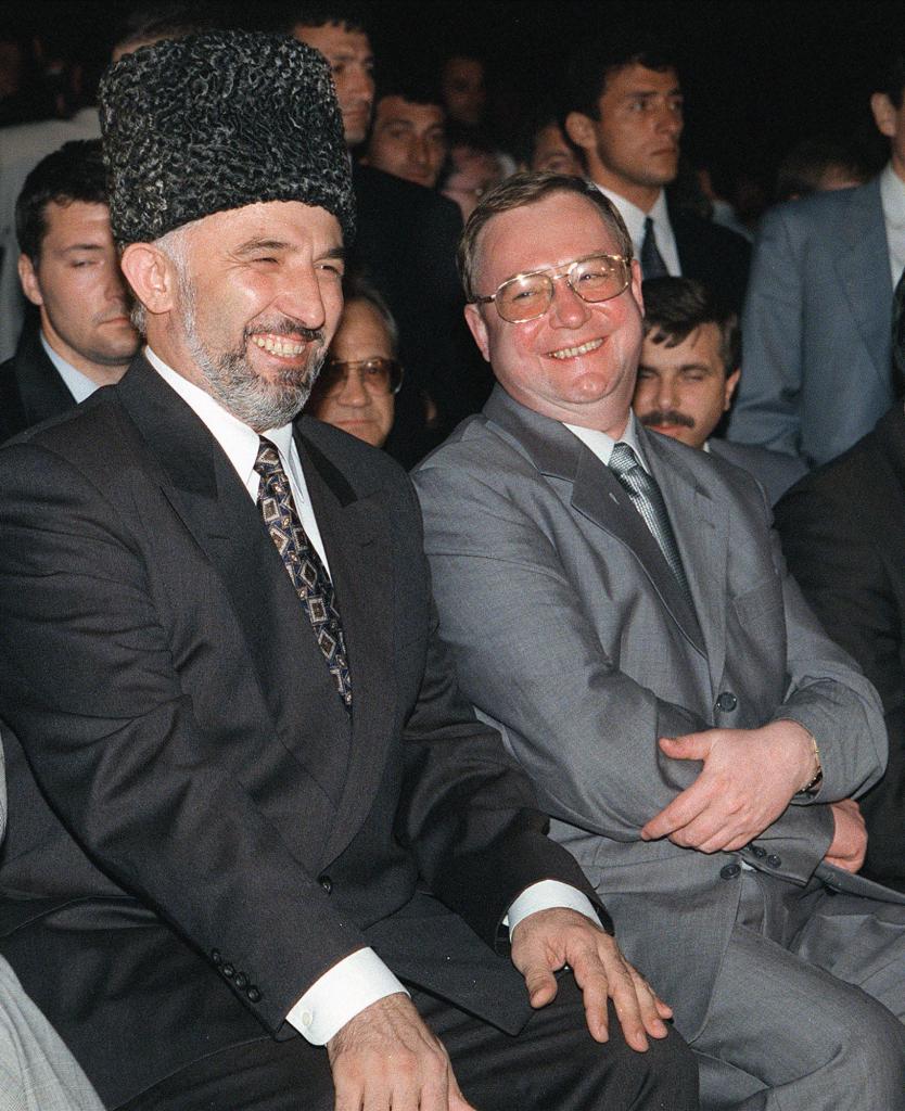 Aslan Maskhadov e Stepashin