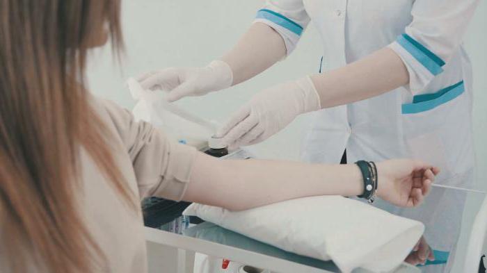 přepsání krevního testu