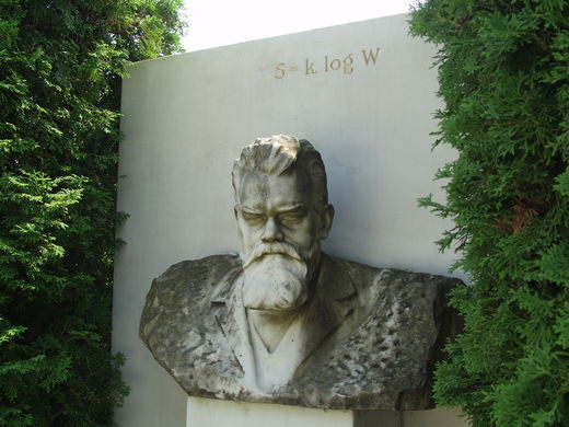 Tombstone to Ludwig Boltzmann
