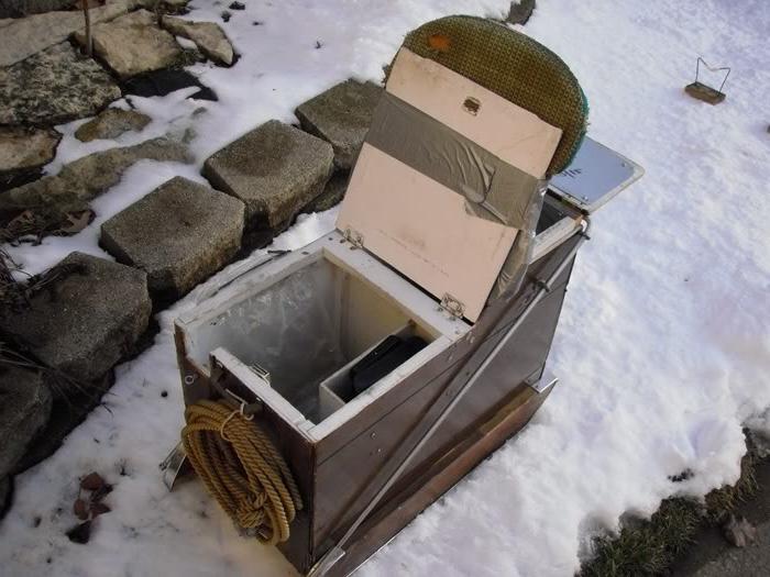 Како направити кутију за зимски риболов