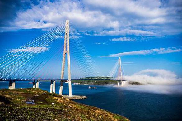 ponte alla foto russa dell'isola