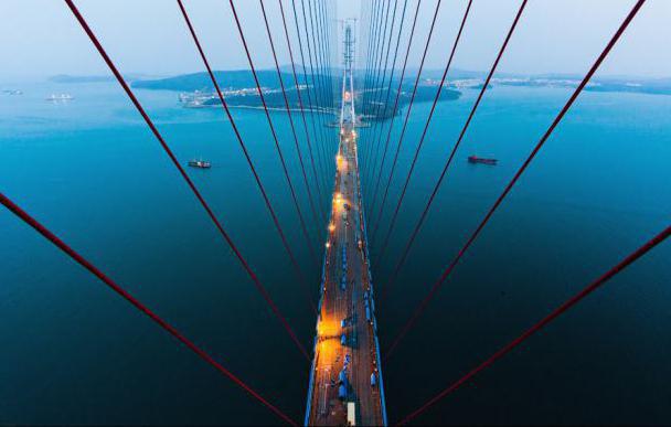 ponte per l'isola russa vladivostok