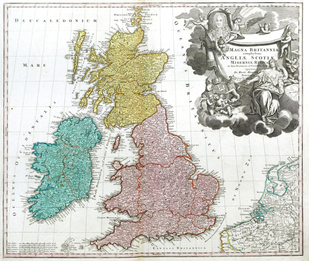 mapa Britských ostrovů