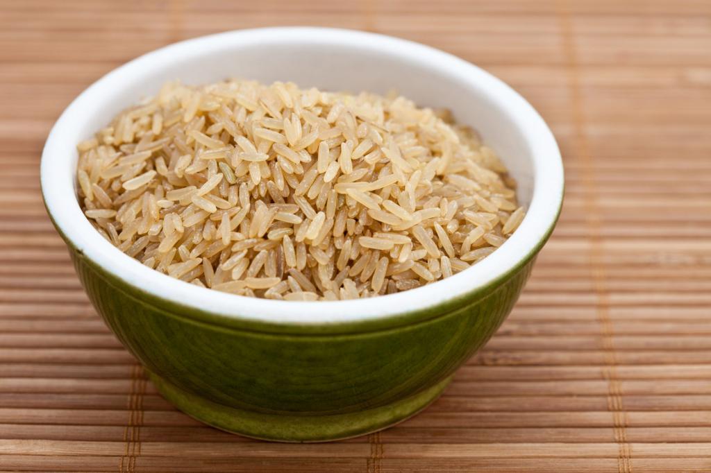 brązowy kubek ryżu