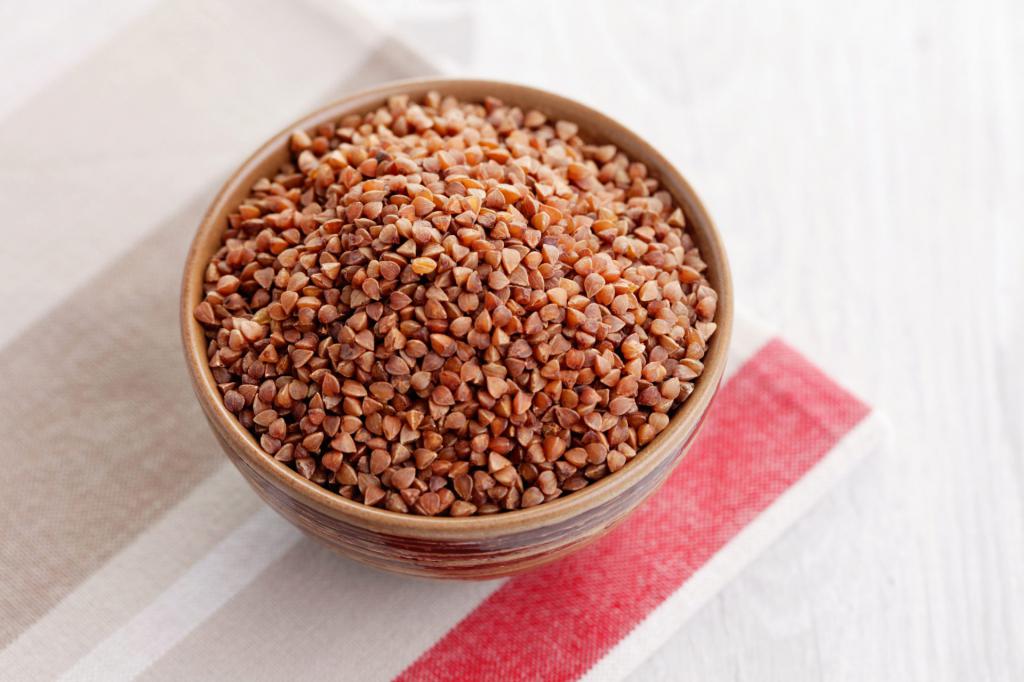ricetta deliziosa del grano saraceno in vasi