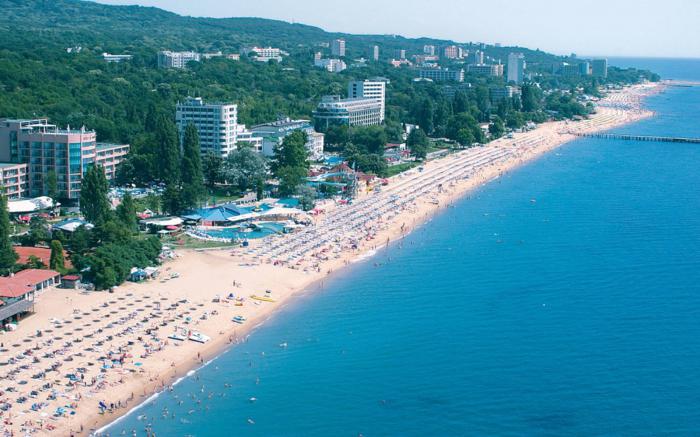 Zemljevid Sunny Beach Bolgarija