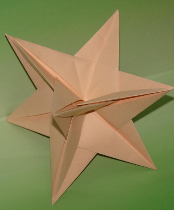hromadná hvězdička z papírového vzoru