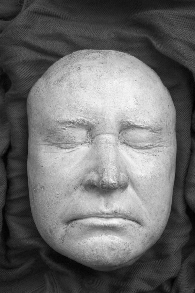 Maska śmierci Edmunda Burke'a.
