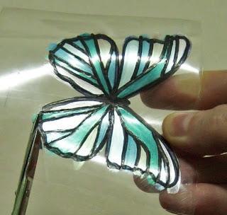 plastová láhev motýl třídy mistrů