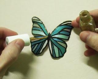 artigianato da farfalle di bottiglie di plastica