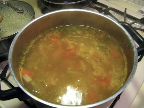 cucinare zuppa giornaliera