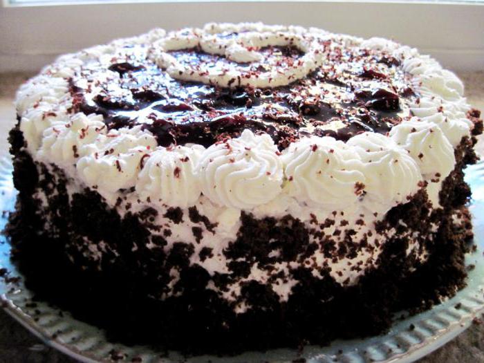 črna gozdna torta korak za korakom recept