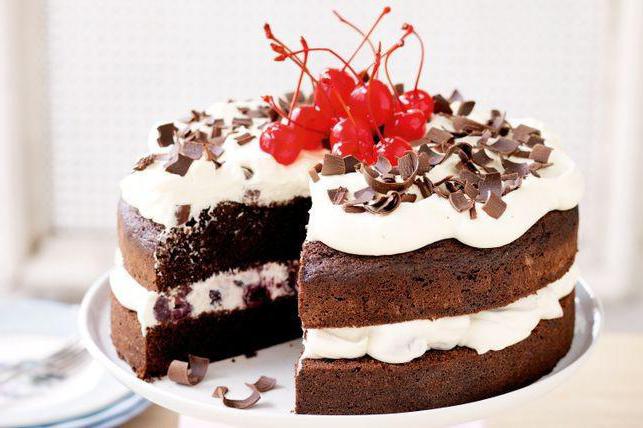 класическа рецепта за черна горска торта