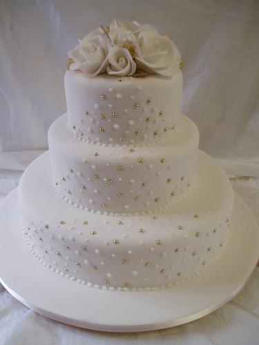 Mastična poročna torta