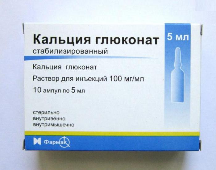 tablety glukonátu vápenatého