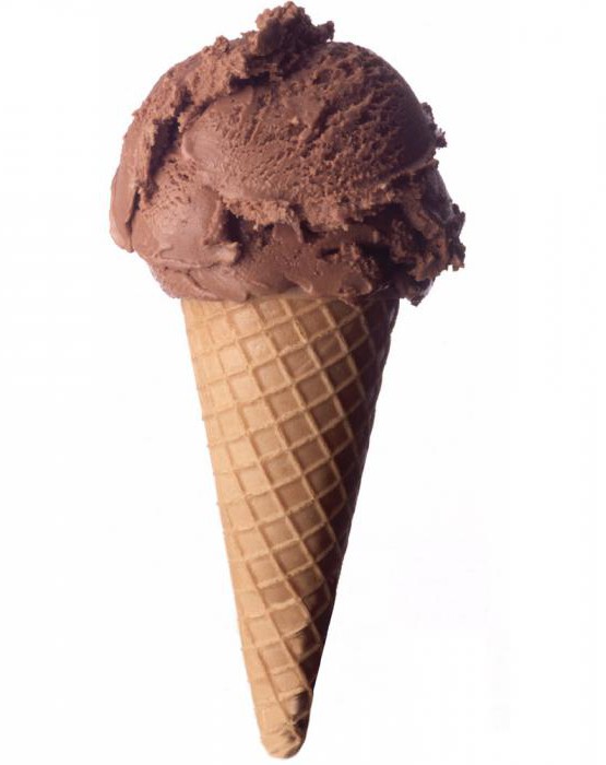 čokoládová zmrzlina kalorie