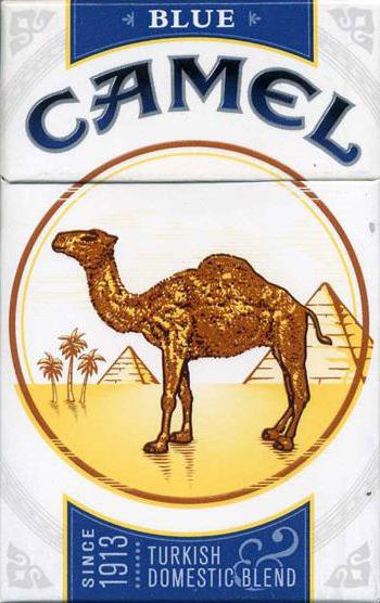 camelové modré cigarety