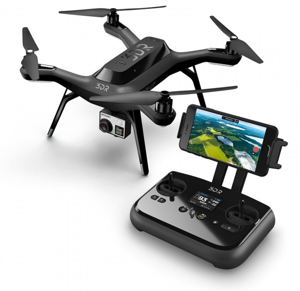 quadrocopter a ovládacím panelem