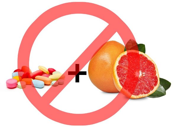 грейпфрутът е несъвместим с лекарства