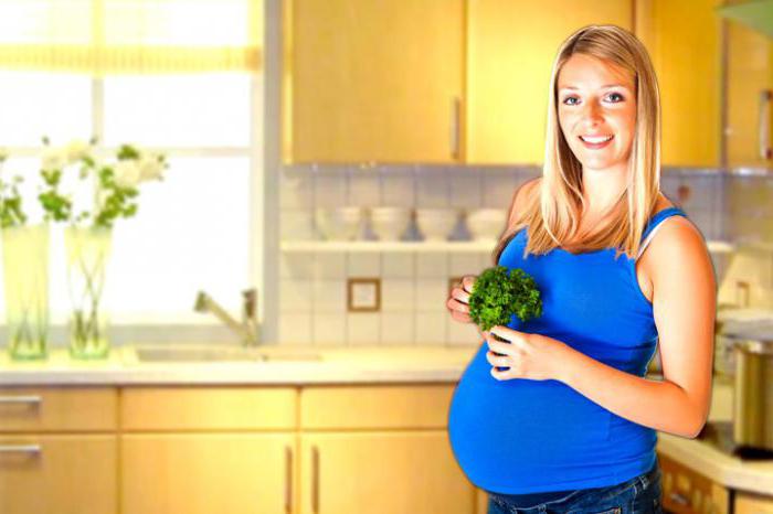 pietruszka podczas recenzji na początku ciąży