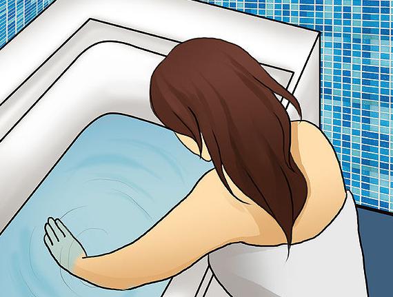 quanto sei incinta mentre fai il bagno