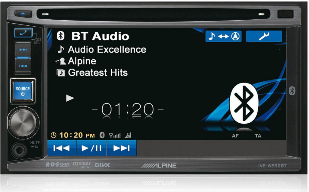 алпийски ive w530bt кола радио