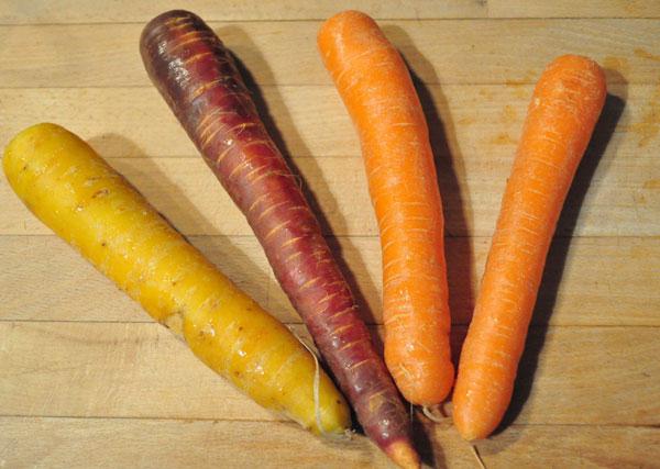 insalata di carote con aglio