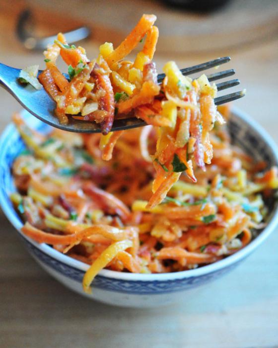 carota con la ricetta dell'aglio