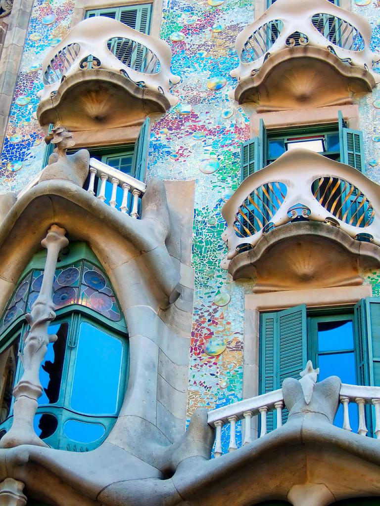 Čudovita hiša batlo v barceloni