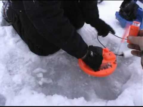 Pike риболов през зимата