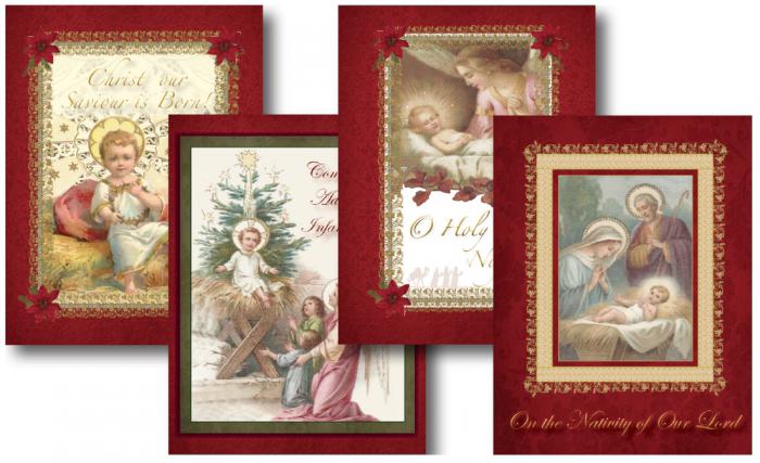 katolické vánoční pohlednice